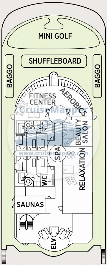 Seven Seas Navigator Deck 12 - Spa-Sports