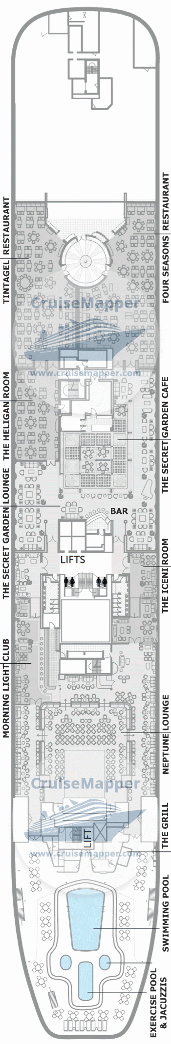 Boudicca Deck 06 - Lounge-Pools-Dining