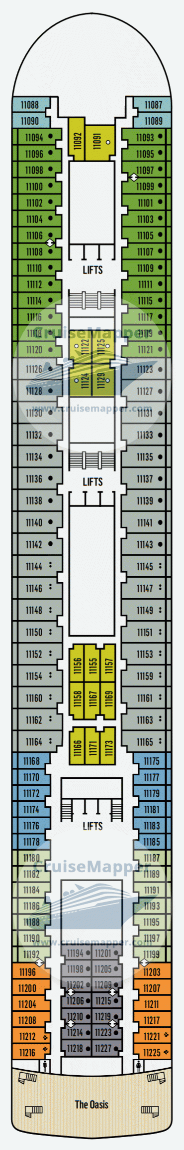 Pacific Jewel Deck 11 - Cabins