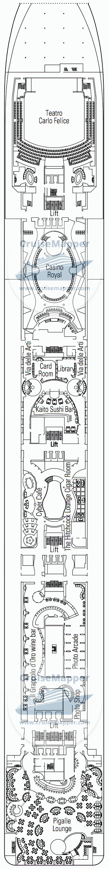 MSC Poesia Deck 07 - Manzoni-Promenade-Casino-Lounge