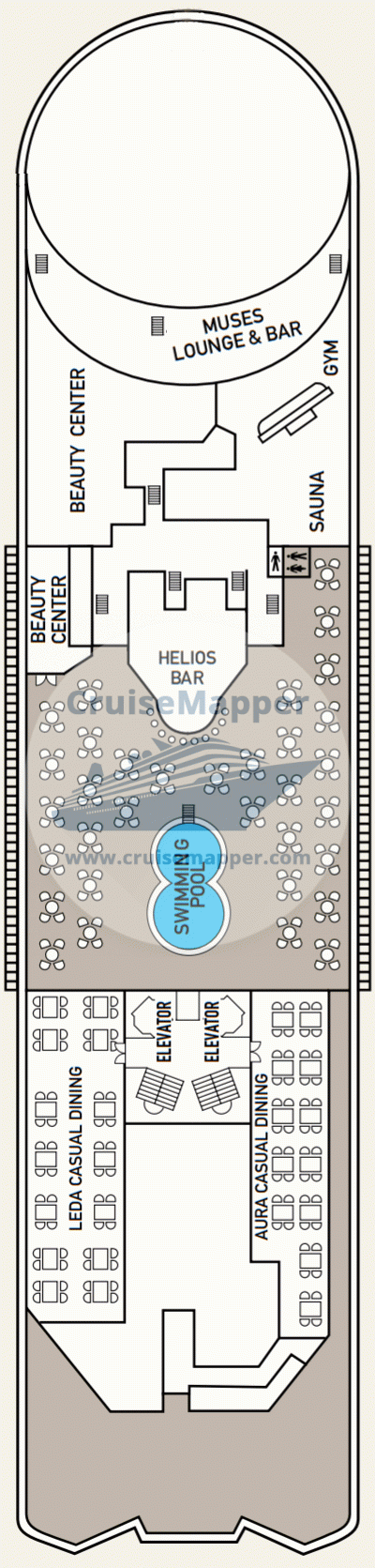 Celestyal Crystal Deck 09 - Hera-Lido-Pool-Spa