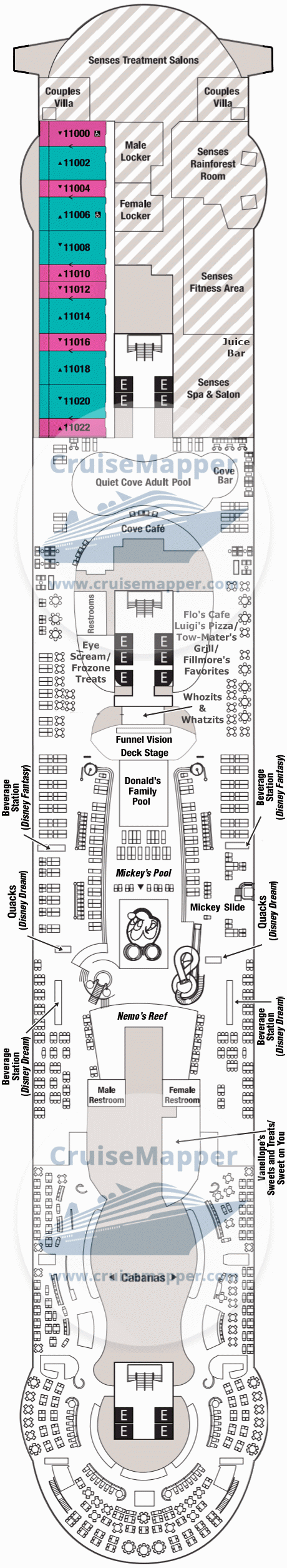 disney cruise line deck plans fantasy