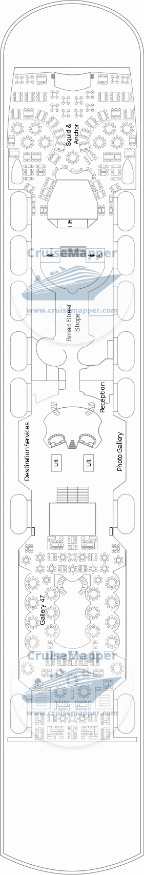 Marella Discovery 2 Deck 05 - Lobby-Lounge-Shops