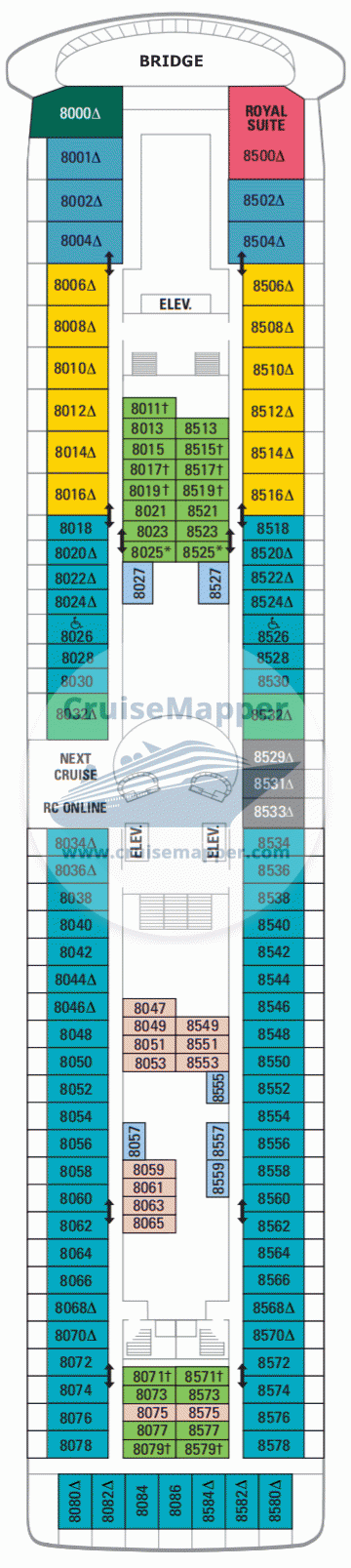 Marella Discovery 2 Deck 18 - Legend of the Seas-deck8