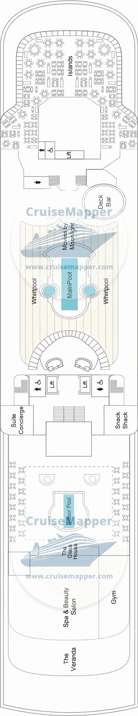 Marella Discovery 2 Deck 09 - Spa-Lido-Pools-Sundeck