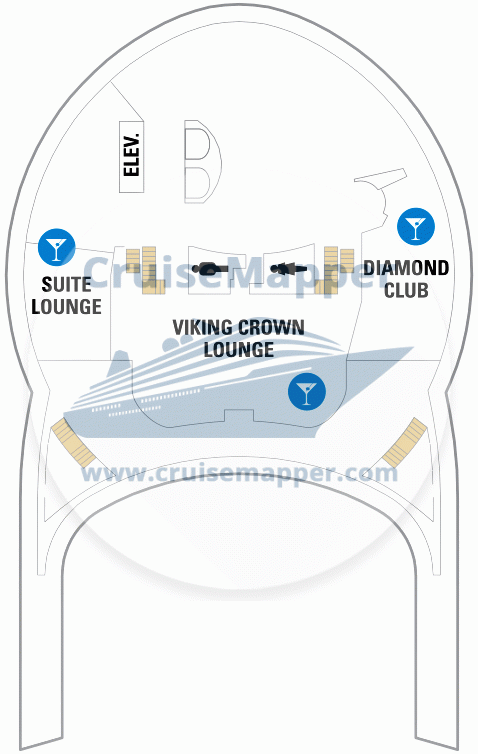 Freedom Of The Seas Deck 14 - Viking Crown Lounge