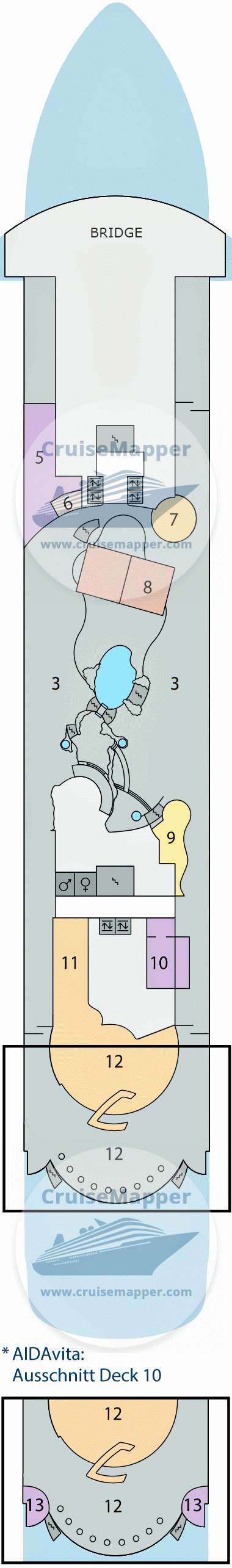 Blue Dream Melody Deck 10 - Bridge-Sundeck-Pools