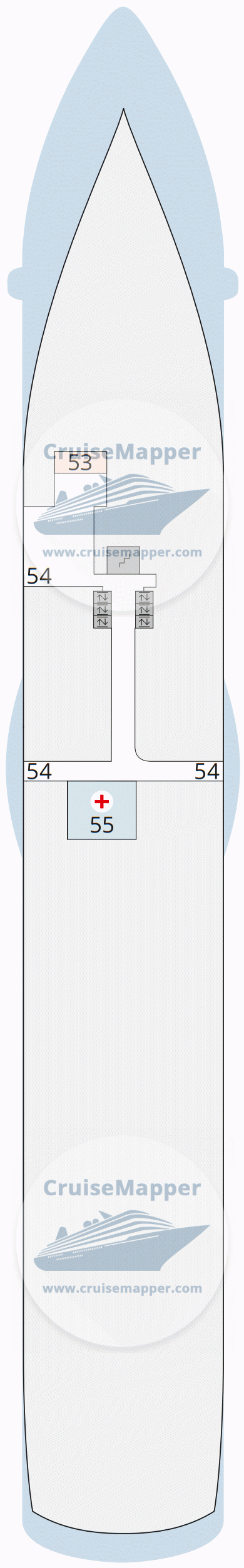 AIDAdiva Deck 03 - Tendering-Hospital