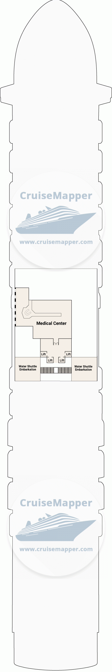 Crown Princess Deck 04 - Gala-Hospital-Crew