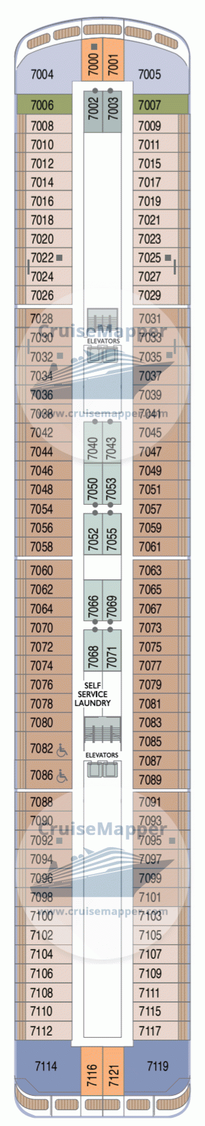 Azamara Pursuit Deck 07 - Cabins