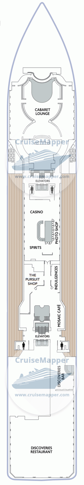 Azamara Pursuit Deck 05 - Promenade-Dining-Lounge