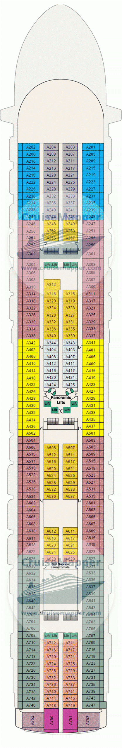 Emerald Princess Deck 12 - Aloha-Cabins