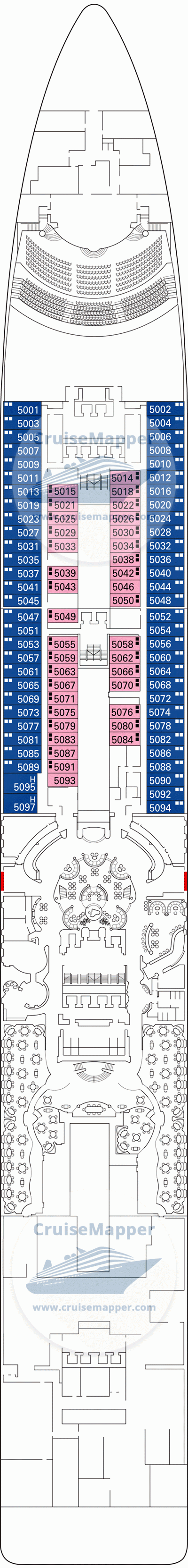 MSC Splendida Deck 05 - Canaletto-Cabins-Lobby