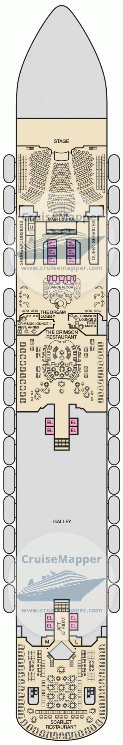 Carnival Dream Deck 03 - Lobby-Dining