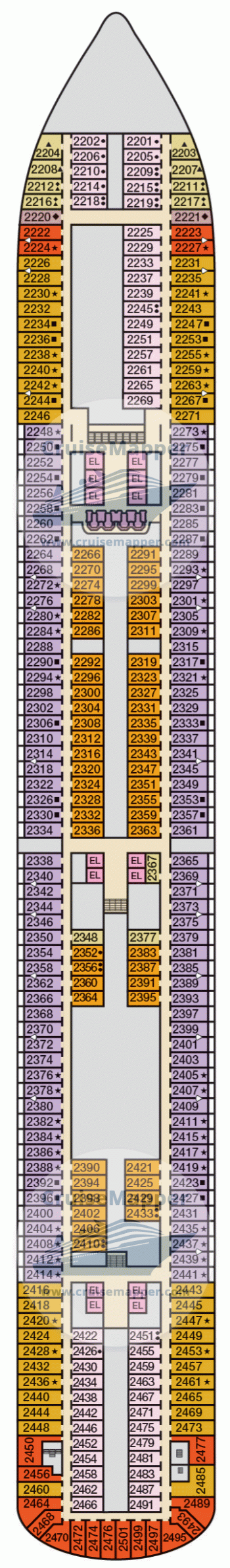 Carnival Magic Deck 2 Plan Cruisemapper