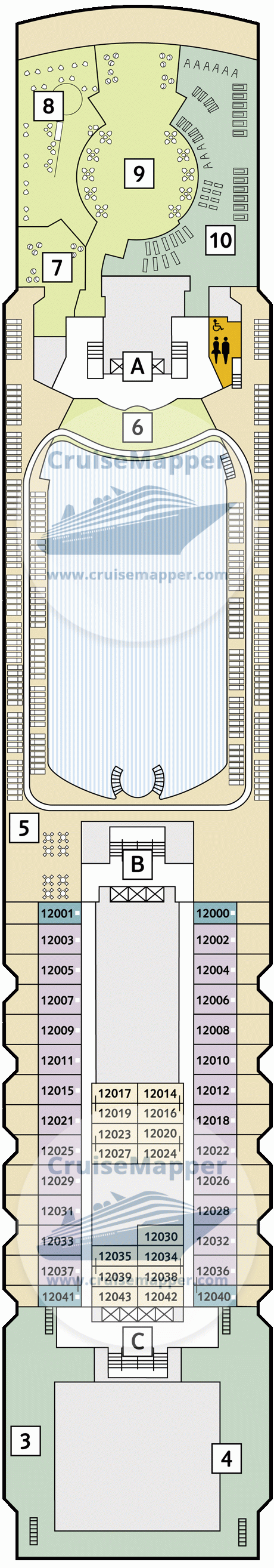 Marella Voyager Deck 23 - Mein Schiff Herz-deck12-Horizont