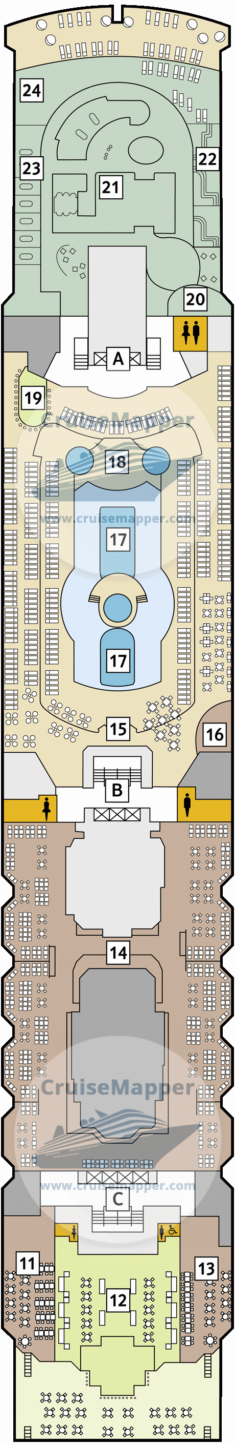 Marella Voyager Deck 22 - Mein Schiff Herz-deck11-Aqua