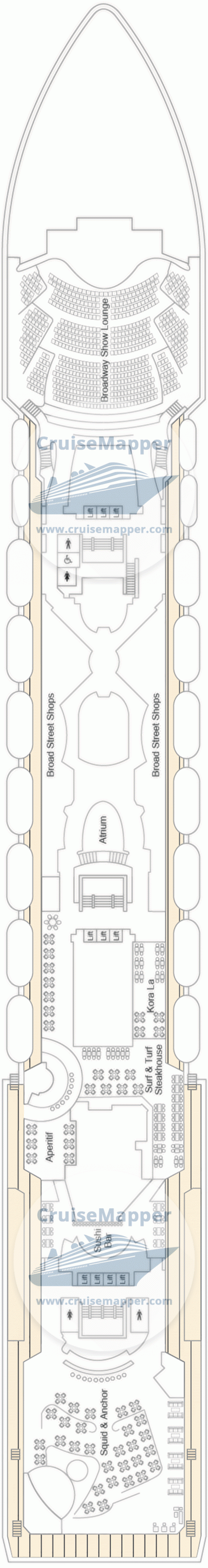 Marella Voyager Deck 07 - Restaurants-Shops