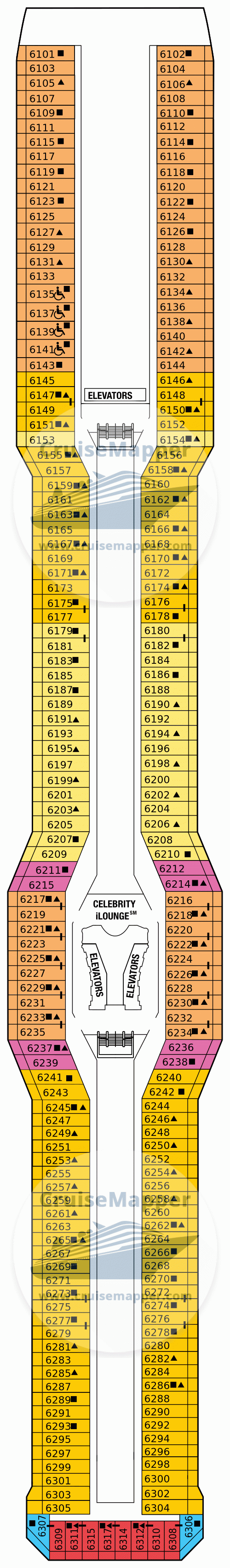 celebrity reflection cruise mapper