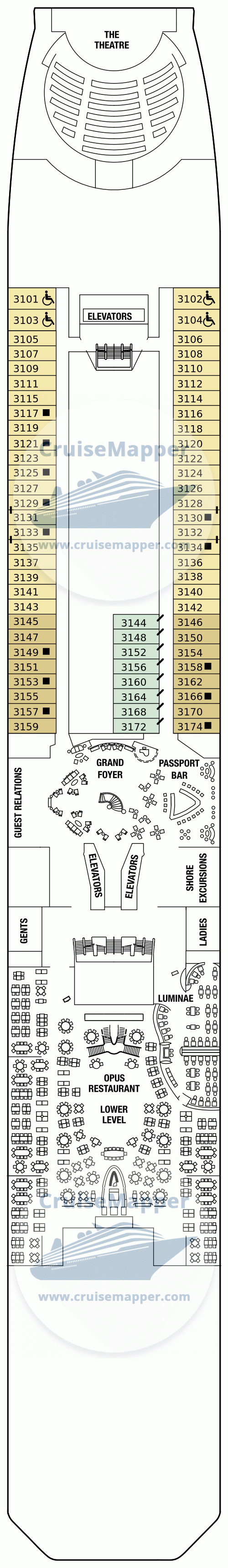 cruise deck plans celebrity reflection