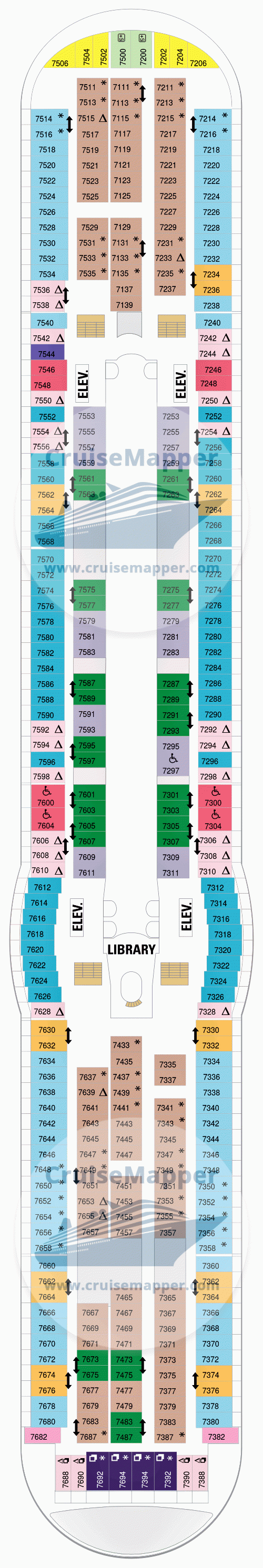 seven seas explorer cruise ship deck plan