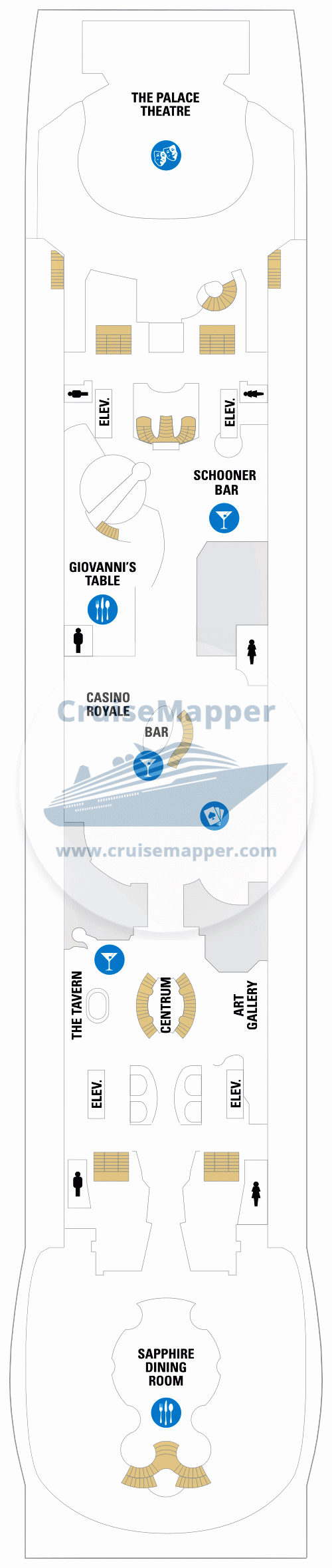 Explorer Of The Seas Deck 04 - Casino-Lounge
