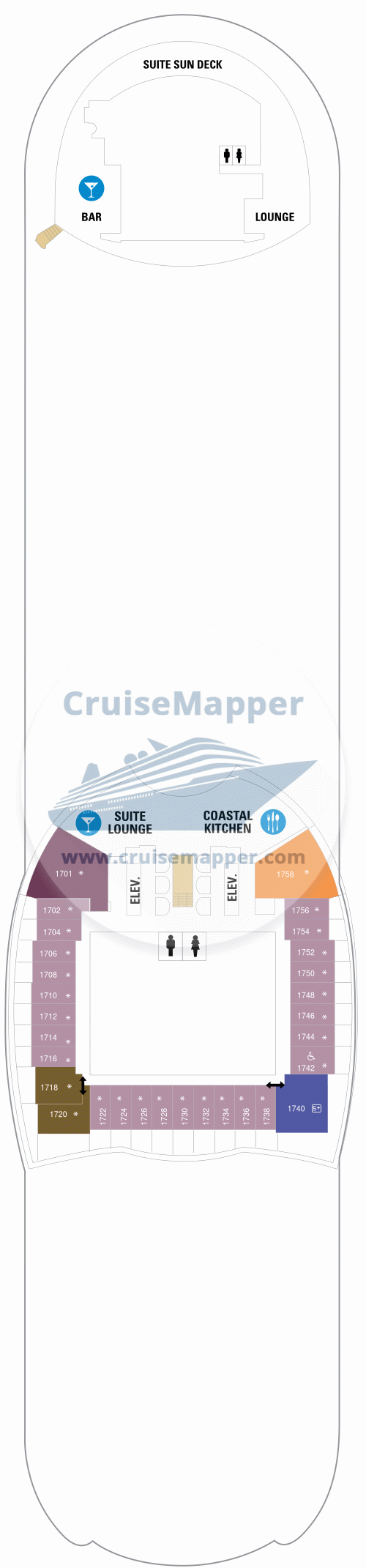 Oasis Of The Seas Deck 17 - Loft Suites