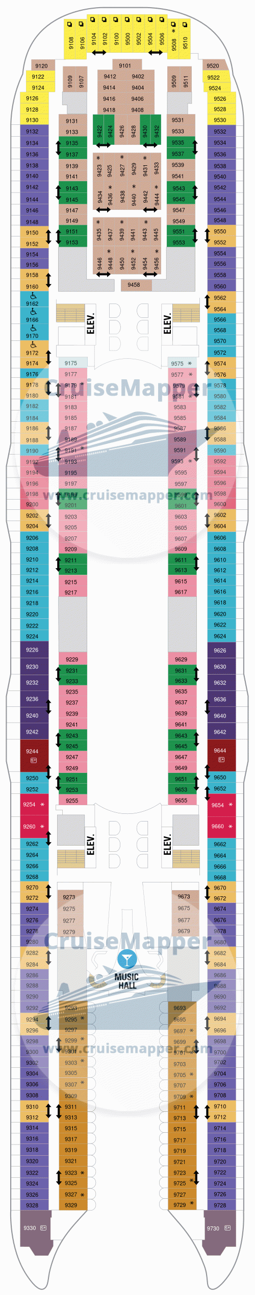 Oasis Of The Seas Deck 9 Plan CruiseMapper