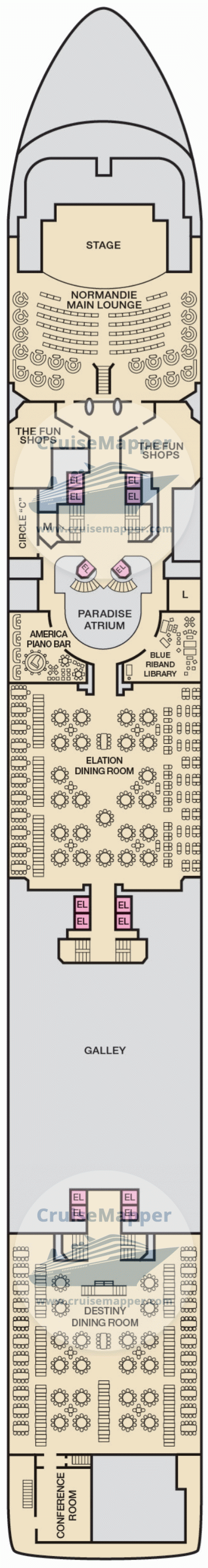 Carnival Paradise Deck 08 - Atlantic-Dining