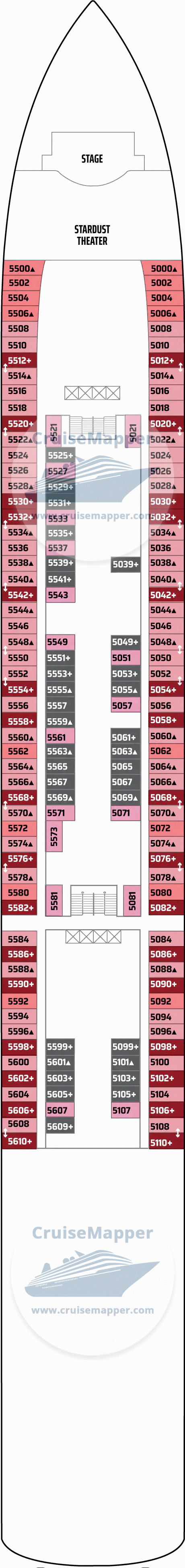 Norwegian Pearl Deck 5 Plan CruiseMapper