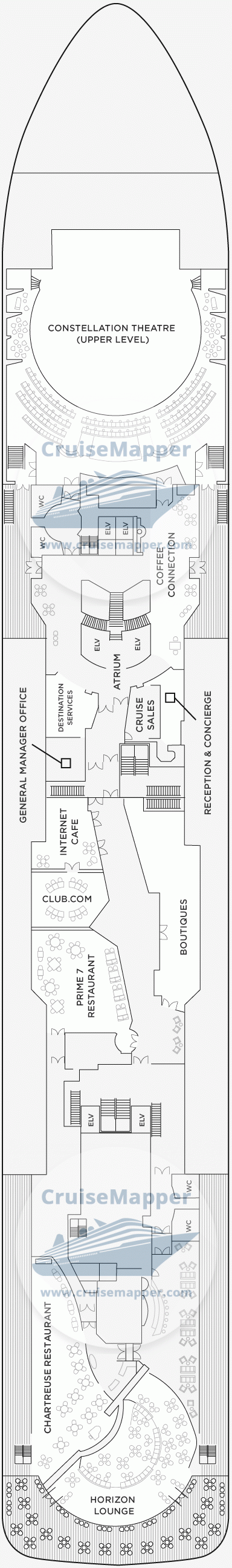 Seven Seas Voyager Deck 05 - Promenade-Lobby-Shops