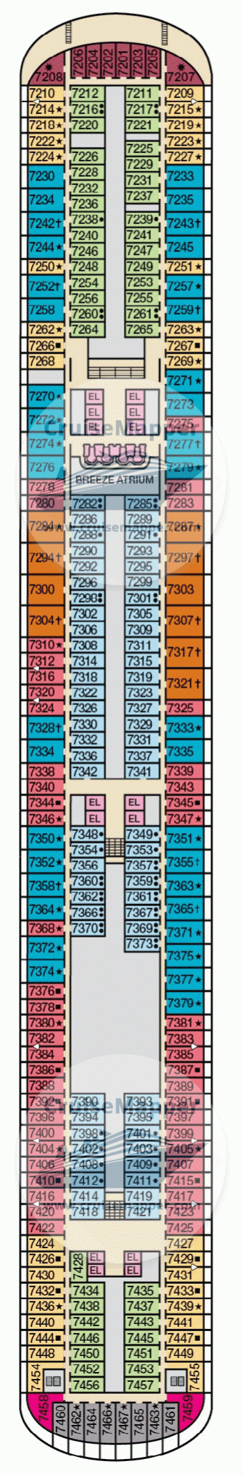 carnival cruise breeze deck plans