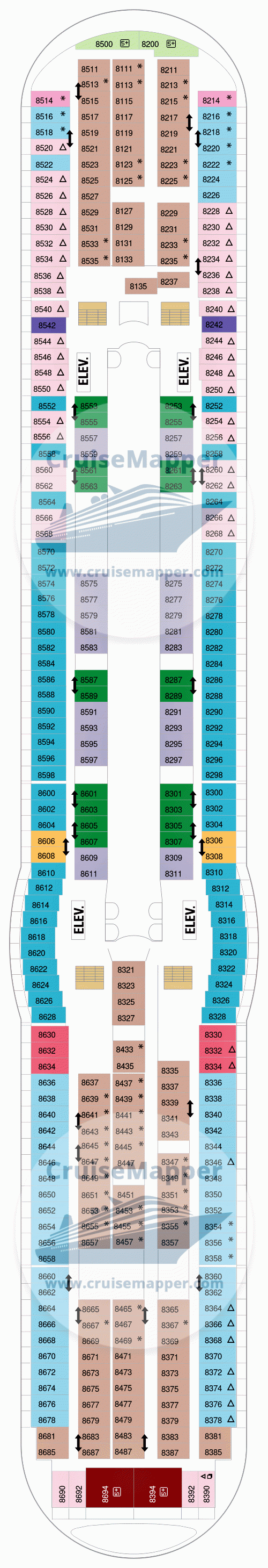 Navigator Of The Seas Deck 08 - Cabins