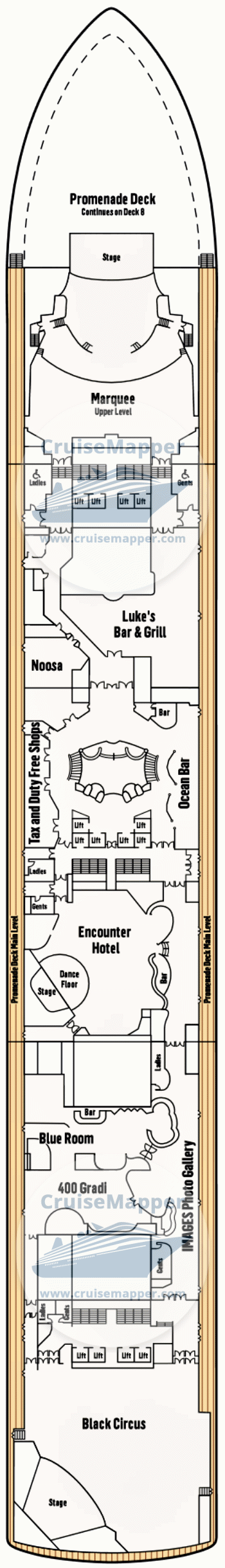 Pacific Encounter Deck 07 - Promenade-Lounge-Shops3