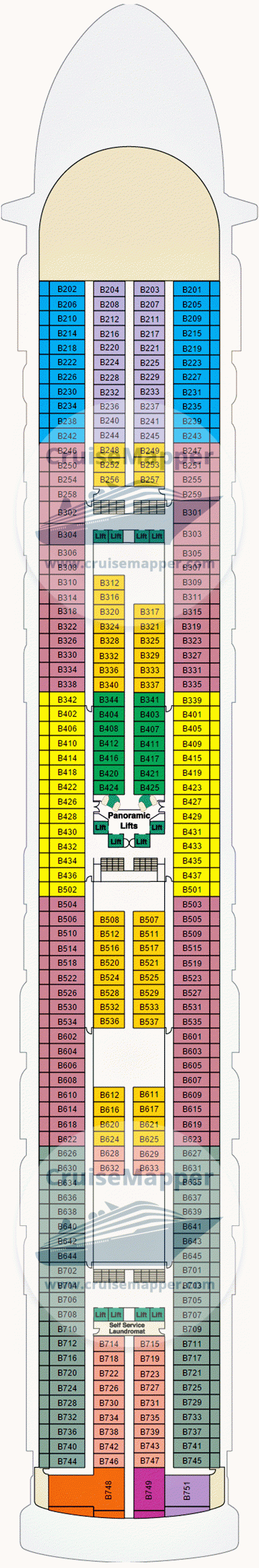 Pacific Encounter Deck 24 - Star Princess_deck11-Baja