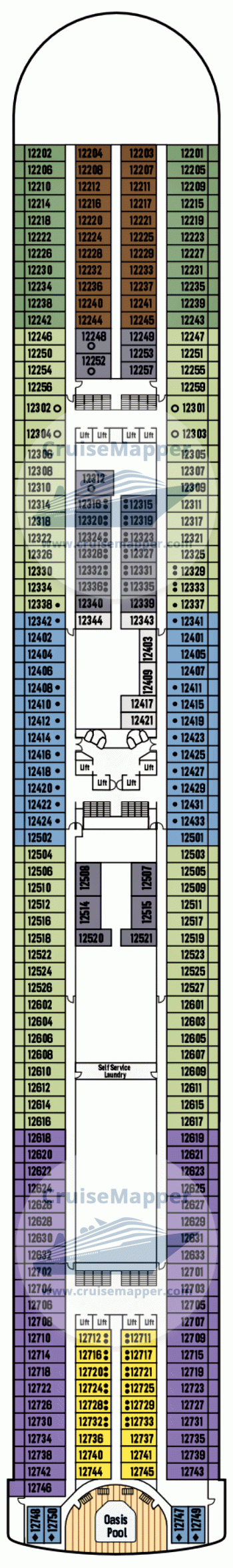 cruise deck plans pacific encounter