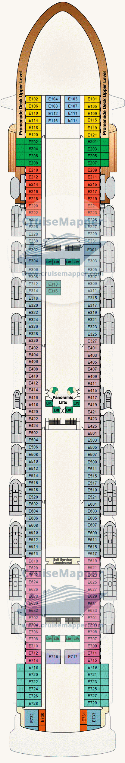 Pacific Encounter Deck 21 - Star Princess_deck8-Emerald