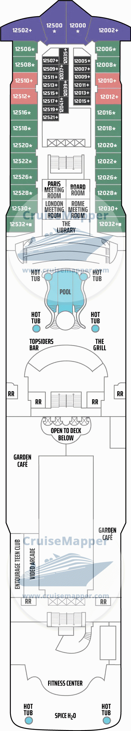 Norwegian Star Deck 12 - Teens-Lido-Pool