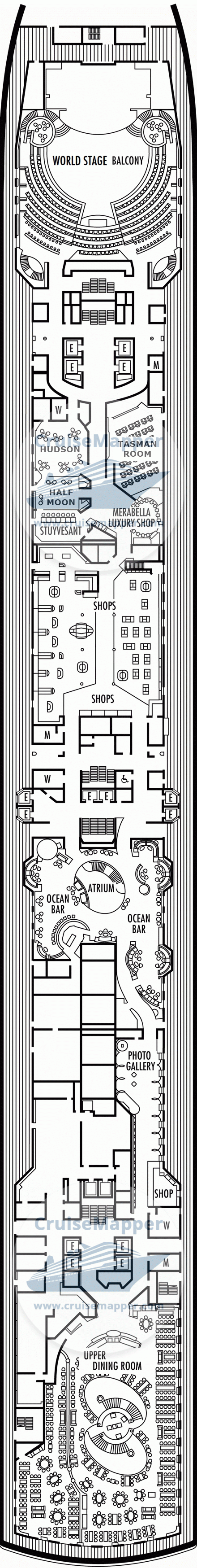 ms Eurodam Deck 03 - Promenade-Shops-Dining2