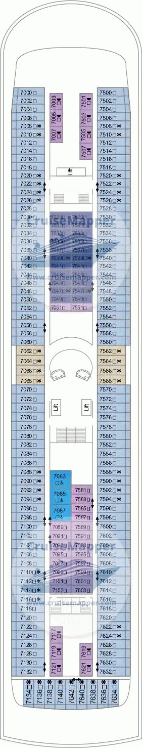 Marella Discovery Deck 07 - Cabins