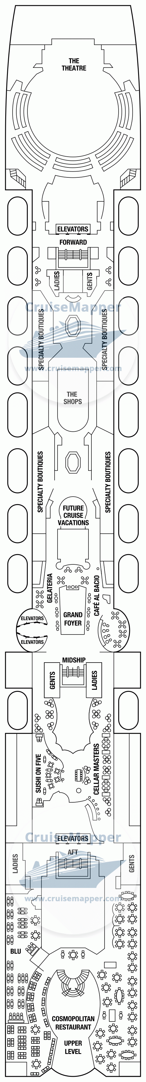 Celebrity Summit deck 5 plan CruiseMapper