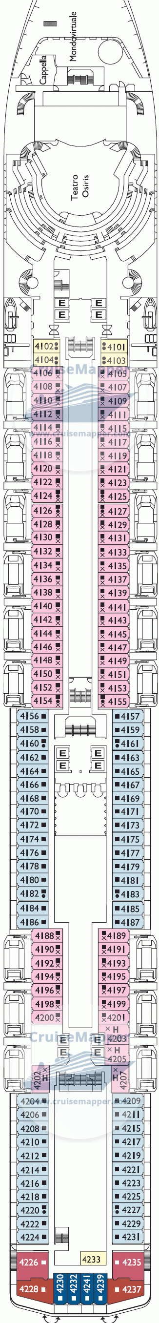 Adora Mediterranea Deck 04 - Teseo-Cabins