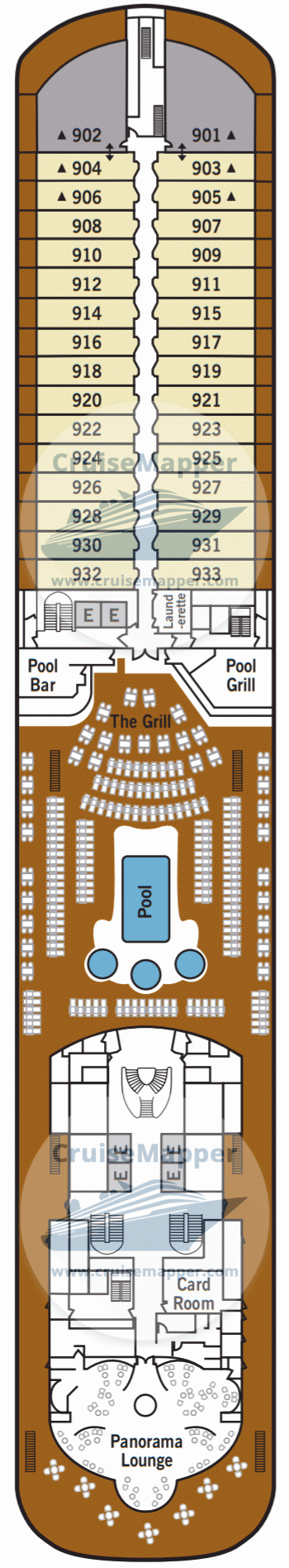 Silver Spirit Deck 09 - Lido-Pools-Cabins