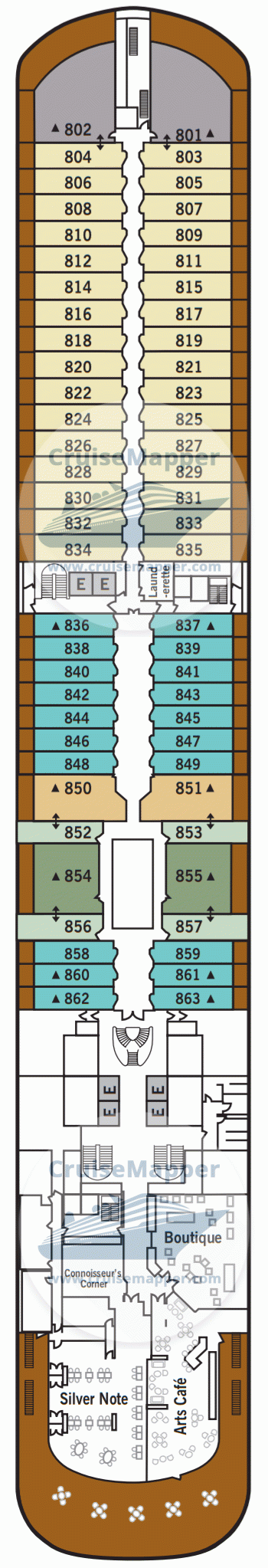 Silver Spirit Deck 08 - Cabins