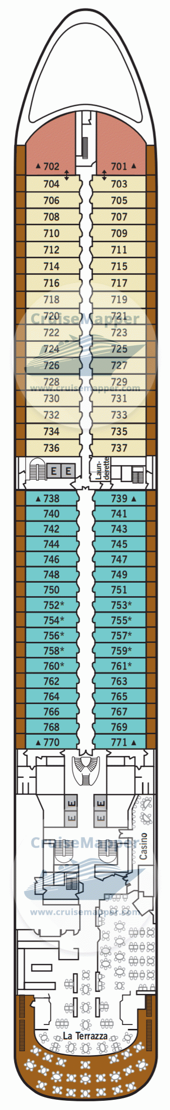 Silver Spirit Deck 07 - Lido-Cabins-Casino