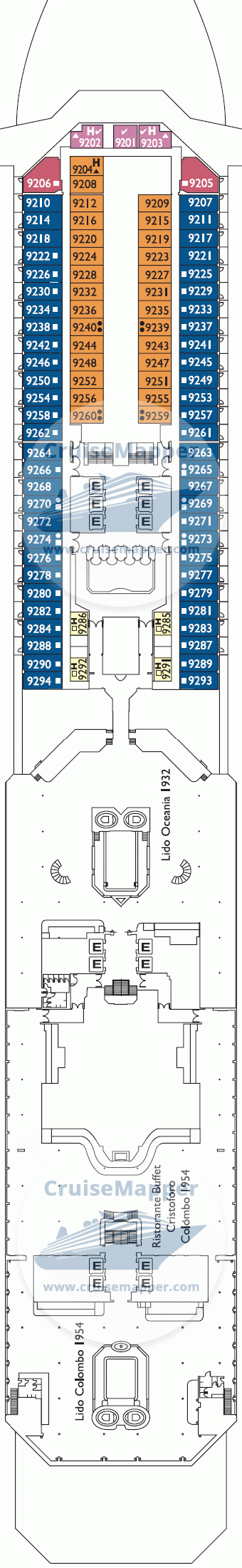 costa fortuna cruise mapper