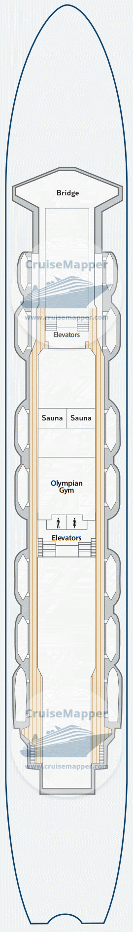 Celestyal Olympia Deck 08 - Ouranos-Bridge-Spa-Gym