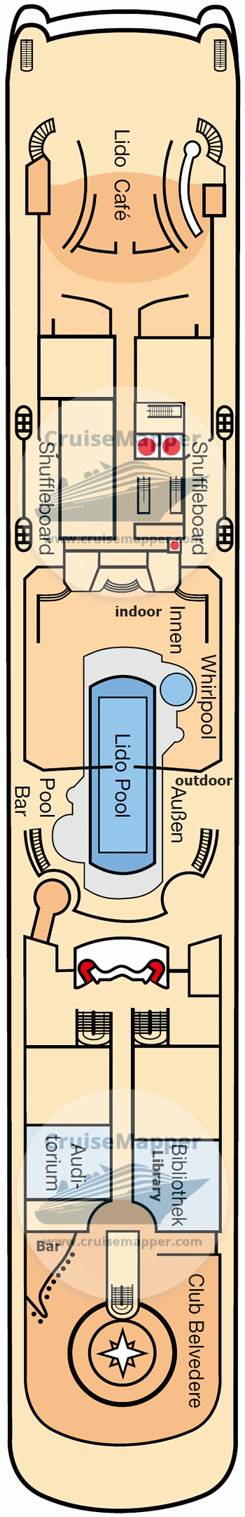 ms Europa Deck 08 - Lido-Pool