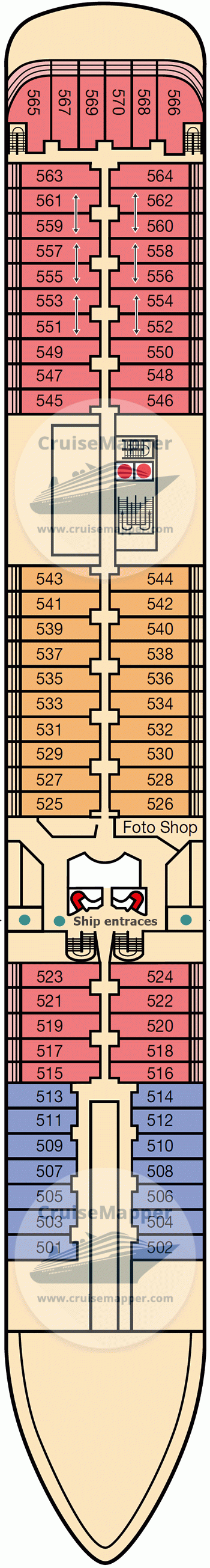 ms Europa Deck 05 - Pazifik