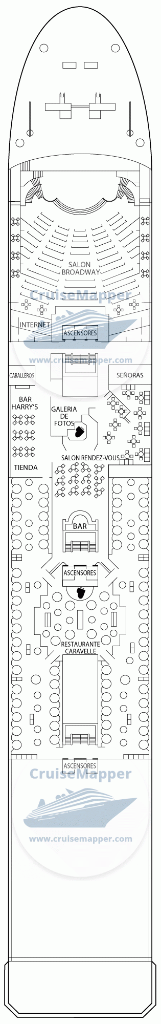 Pullmantur Zenith Deck 07 - Galaxy-Lounge